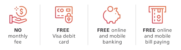 Health Saving Account Features list. No monthly Fee, Free Debit Card, Free online banking, Free mobile Bill pay